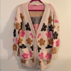 Floral Patterned Women's Sweater